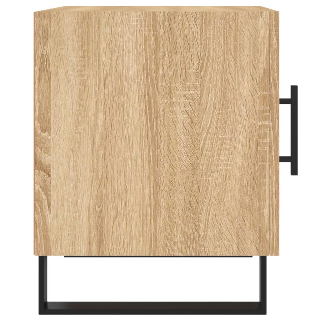 Nachtkastjes 2 st 40x40x50 cm bewerkt hout sonoma eikenkleurig Nachtkastjes | Creëer jouw Trendy Thuis | Gratis bezorgd & Retour | Trendy.nl