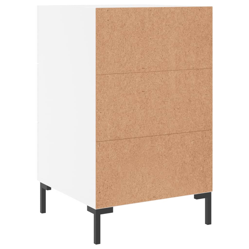 Nachtkastje 40x40x66 cm bewerkt hout wit Nachtkastjes | Creëer jouw Trendy Thuis | Gratis bezorgd & Retour | Trendy.nl