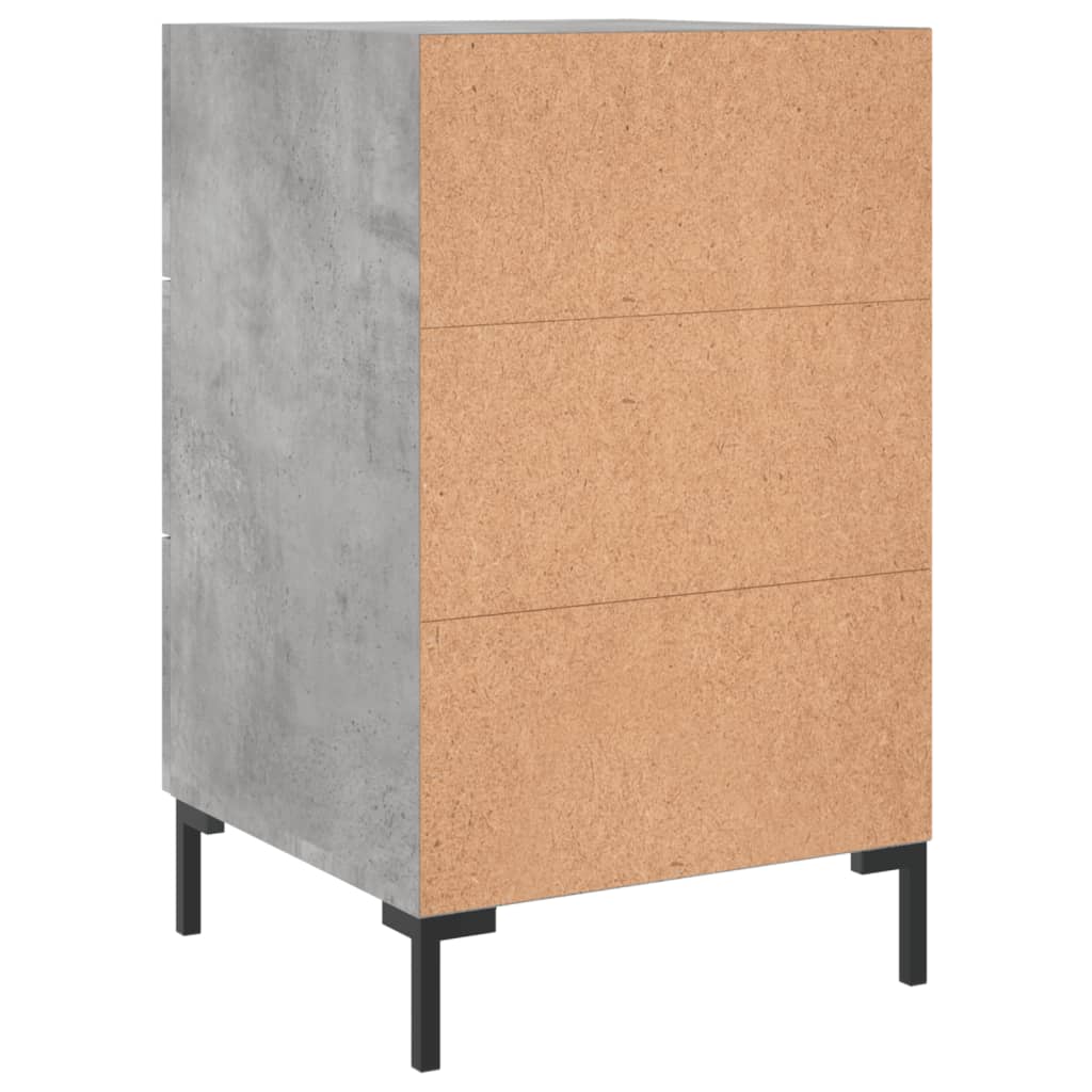 Nachtkastje 40x40x66 cm bewerkt hout betongrijs Nachtkastjes | Creëer jouw Trendy Thuis | Gratis bezorgd & Retour | Trendy.nl