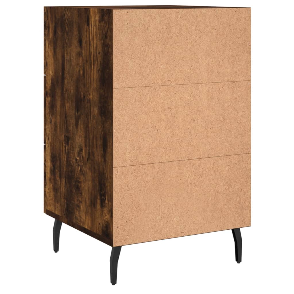 Nachtkastje 40x40x66 cm bewerkt hout gerookt eikenkleurig Nachtkastjes | Creëer jouw Trendy Thuis | Gratis bezorgd & Retour | Trendy.nl