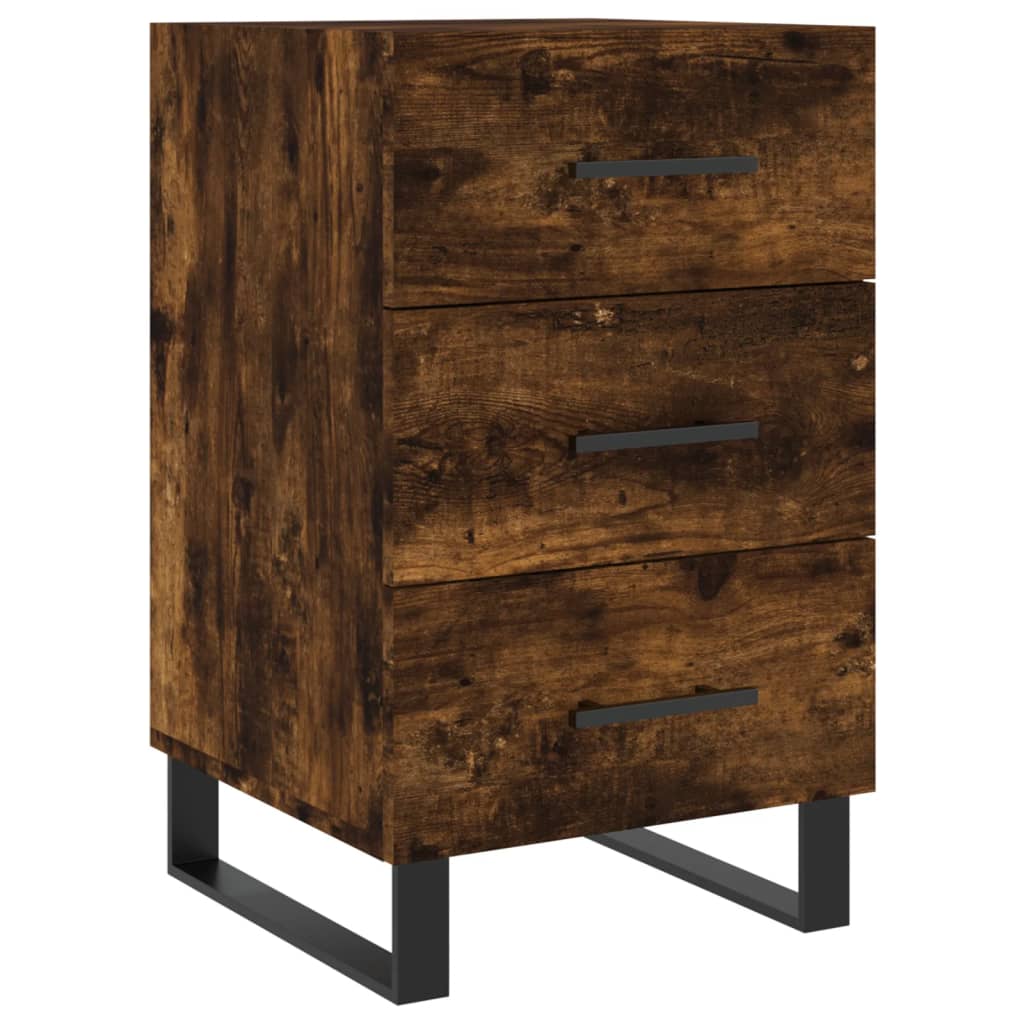 Nachtkastje 40x40x66 cm bewerkt hout gerookt eikenkleurig Nachtkastjes | Creëer jouw Trendy Thuis | Gratis bezorgd & Retour | Trendy.nl