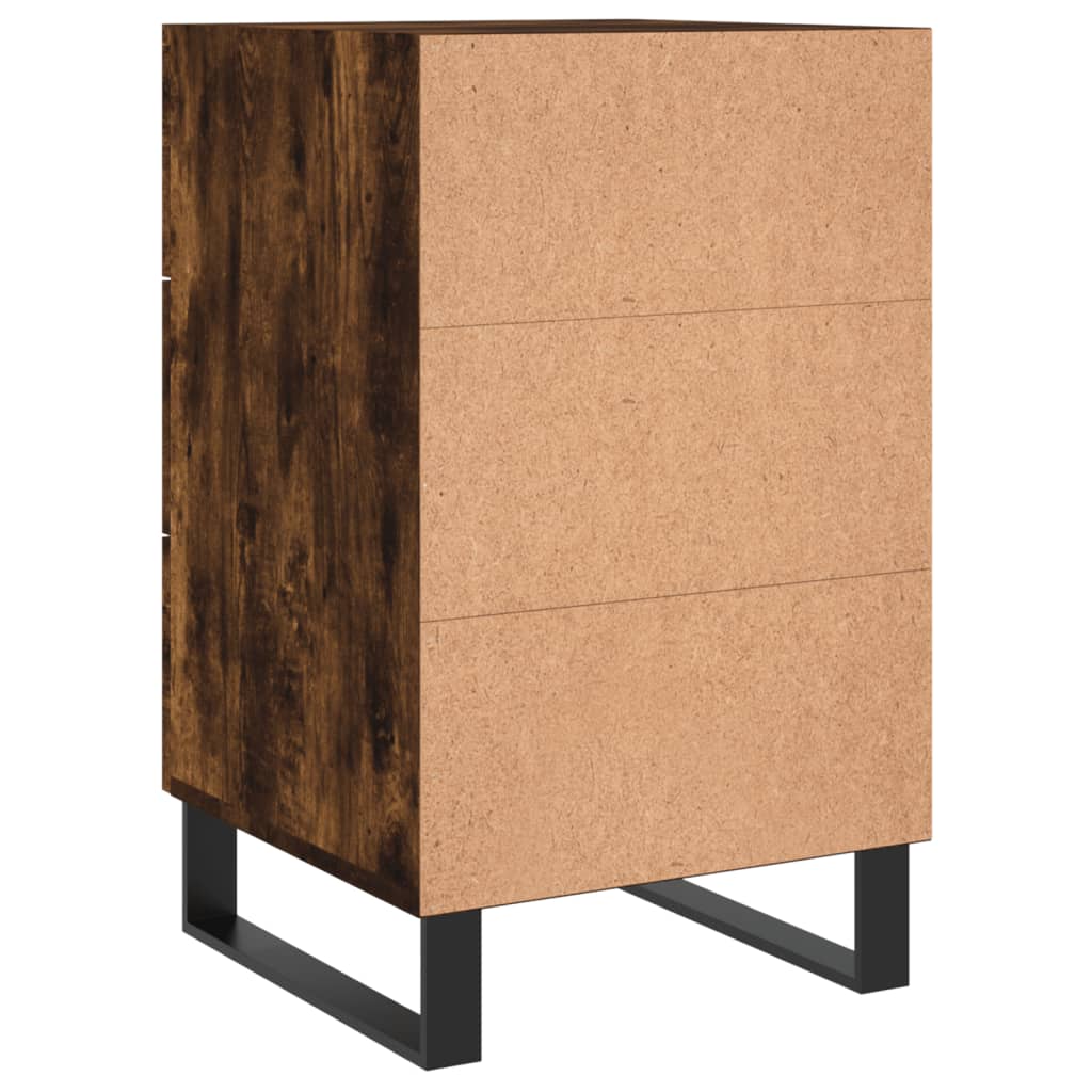 Nachtkastje 40x40x66 cm bewerkt hout gerookt eikenkleurig Nachtkastjes | Creëer jouw Trendy Thuis | Gratis bezorgd & Retour | Trendy.nl