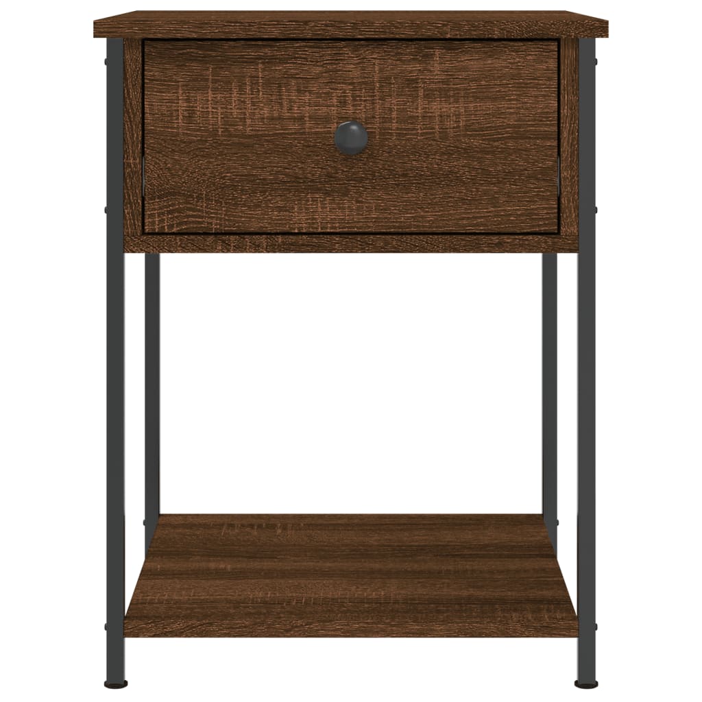 Nachtkastjes 2 st 44x45x58 cm bewerkt hout bruin eikenkleur Nachtkastjes | Creëer jouw Trendy Thuis | Gratis bezorgd & Retour | Trendy.nl