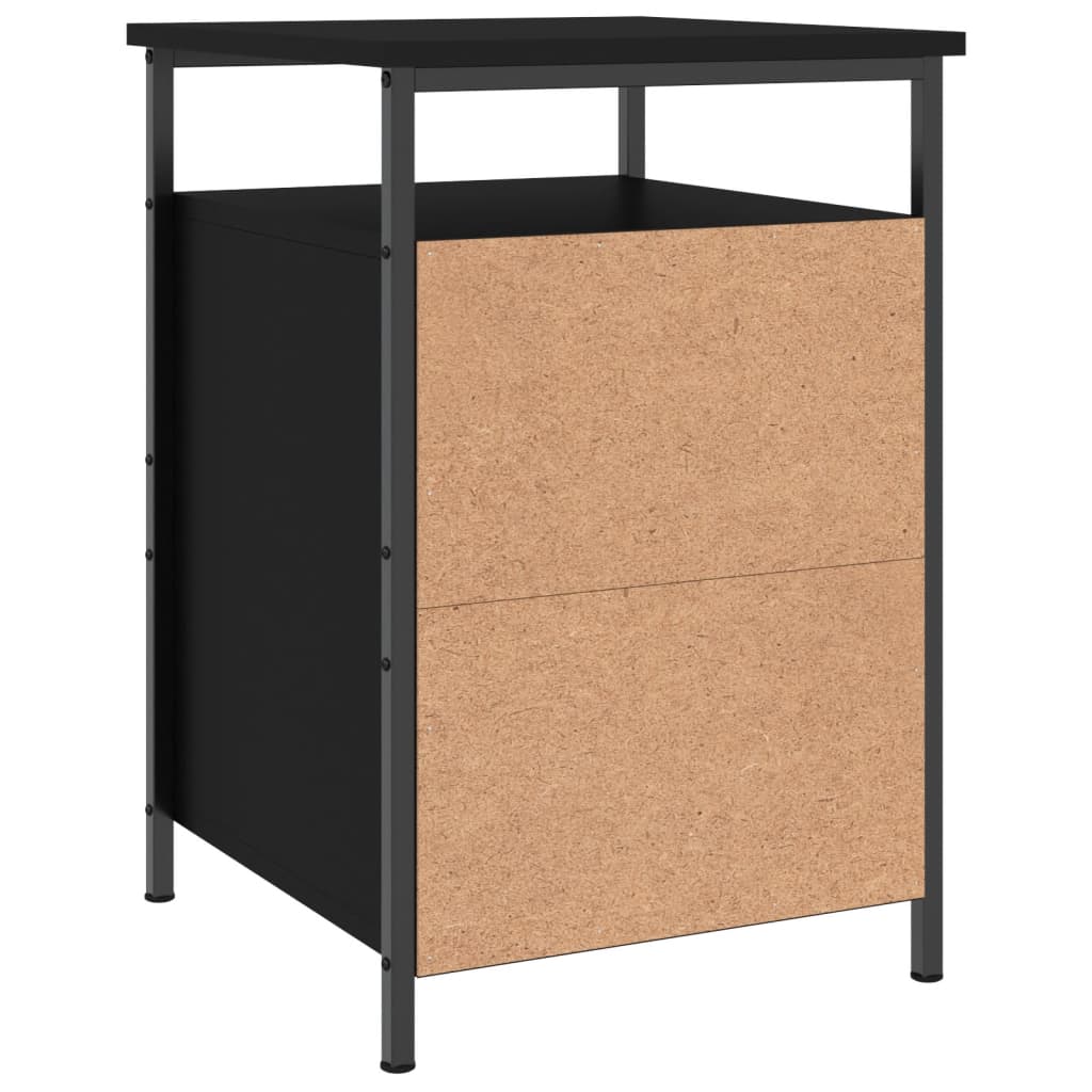 Nachtkastjes 2 st 40x42x60 cm bewerkt hout zwart Nachtkastjes | Creëer jouw Trendy Thuis | Gratis bezorgd & Retour | Trendy.nl