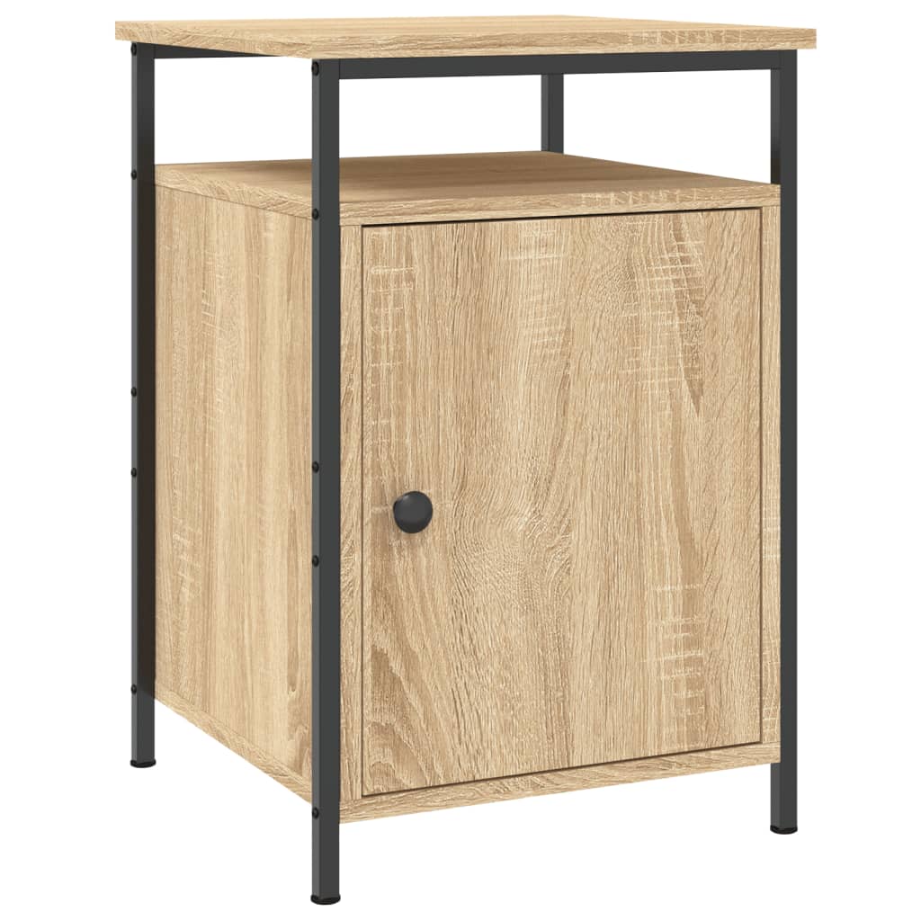 Nachtkastje 40x42x60 cm bewerkt hout sonoma eikenkleurig Nachtkastjes | Creëer jouw Trendy Thuis | Gratis bezorgd & Retour | Trendy.nl