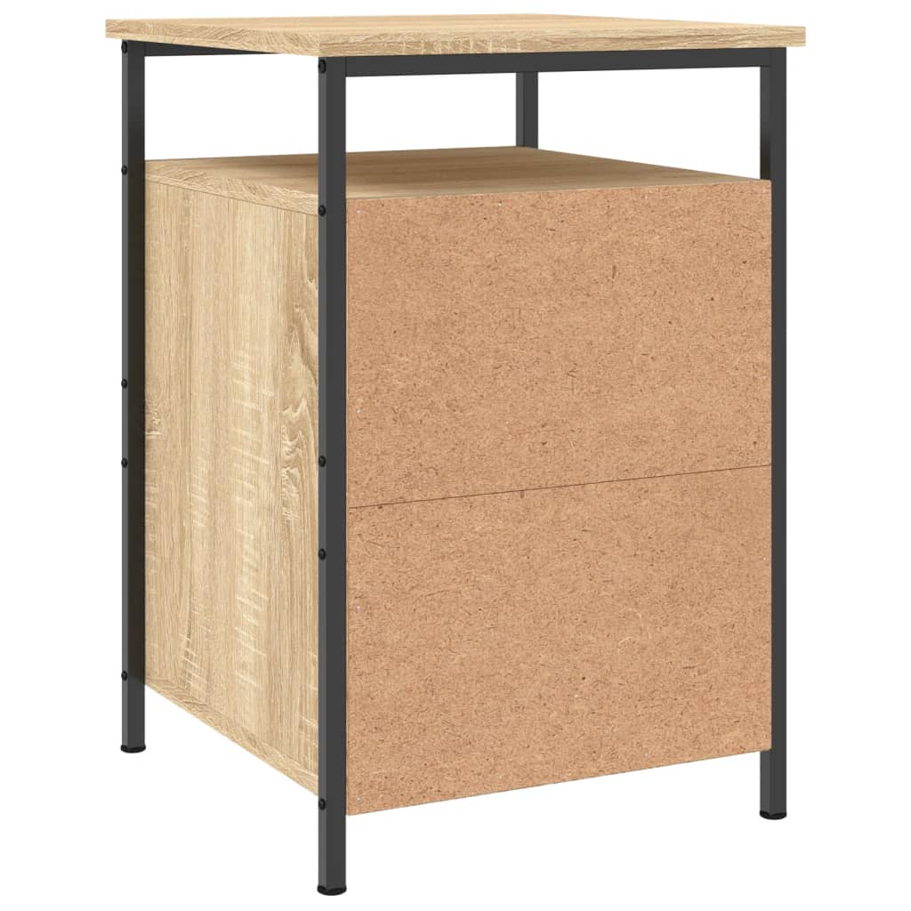 Nachtkastje 40x42x60 cm bewerkt hout sonoma eikenkleurig Nachtkastjes | Creëer jouw Trendy Thuis | Gratis bezorgd & Retour | Trendy.nl