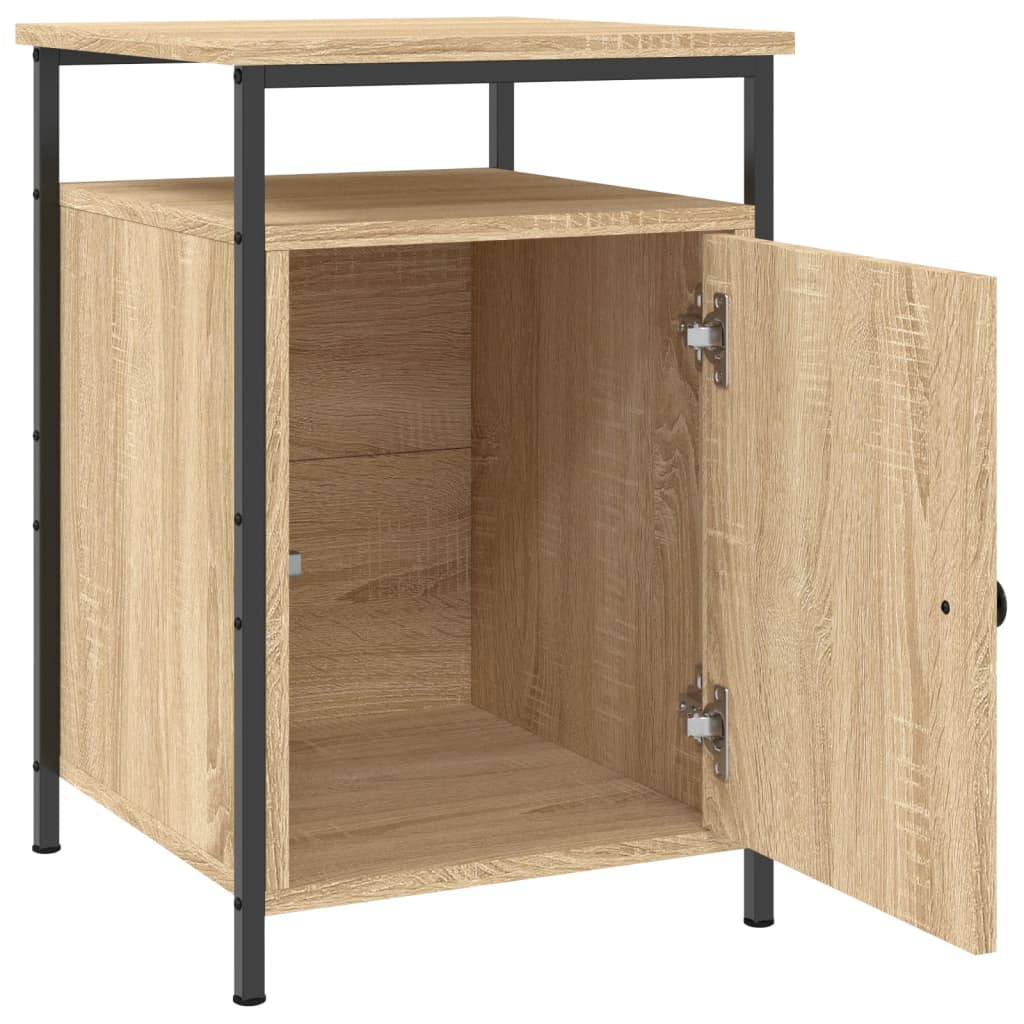 Nachtkastjes 2 st 40x42x60 cm bewerkt hout sonoma eikenkleurig Nachtkastjes | Creëer jouw Trendy Thuis | Gratis bezorgd & Retour | Trendy.nl