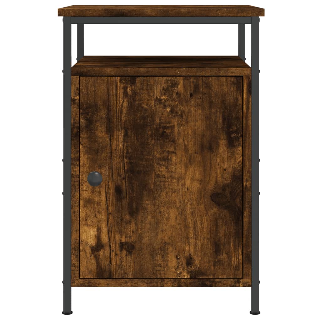 Nachtkastjes 2 st 40x42x60 cm bewerkt hout gerookt eikenkleurig Nachtkastjes | Creëer jouw Trendy Thuis | Gratis bezorgd & Retour | Trendy.nl