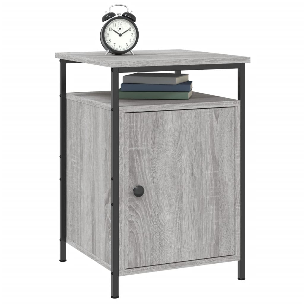 Nachtkastjes 2 st 40x42x60 cm bewerkt hout grijs sonoma eiken Nachtkastjes | Creëer jouw Trendy Thuis | Gratis bezorgd & Retour | Trendy.nl