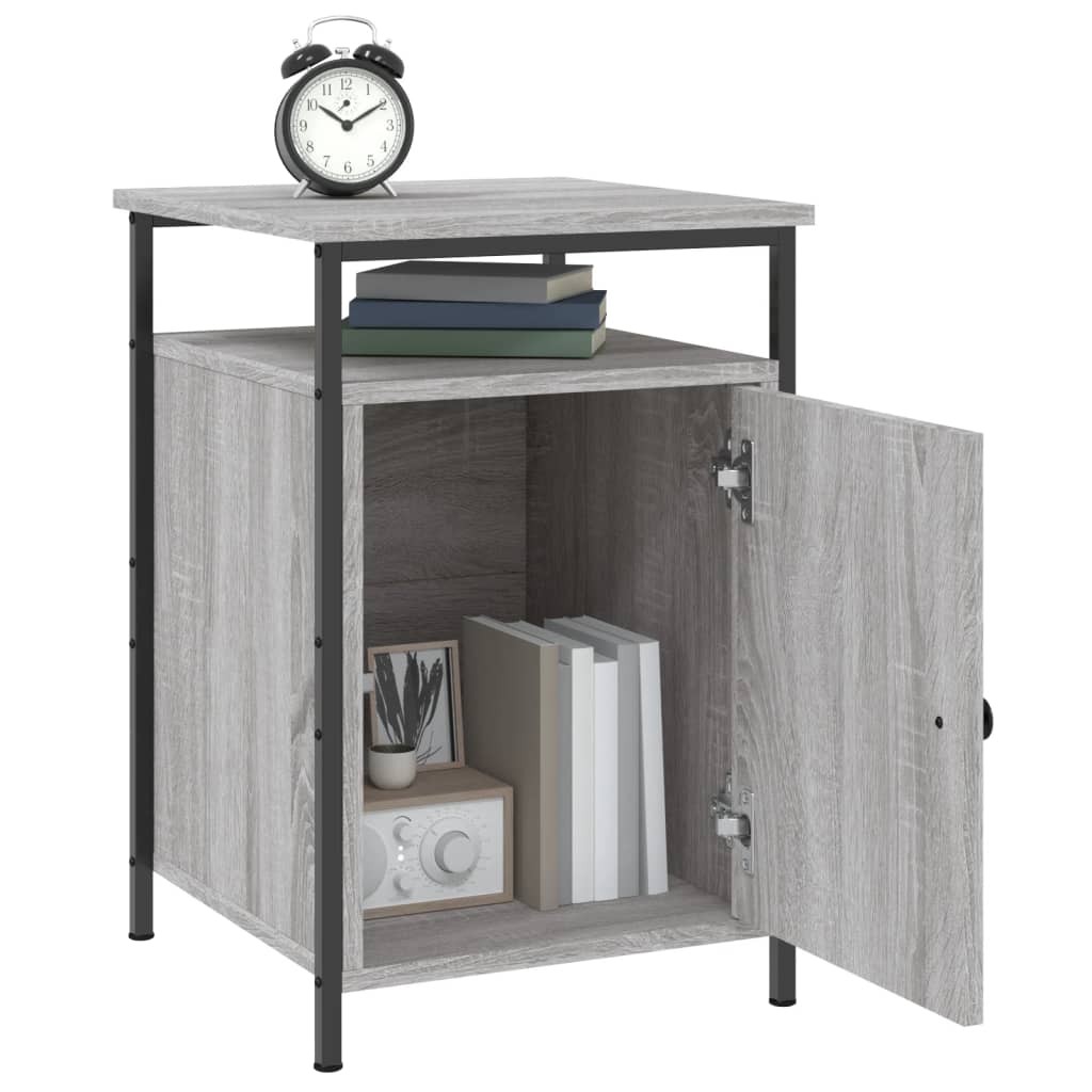 Nachtkastjes 2 st 40x42x60 cm bewerkt hout grijs sonoma eiken Nachtkastjes | Creëer jouw Trendy Thuis | Gratis bezorgd & Retour | Trendy.nl