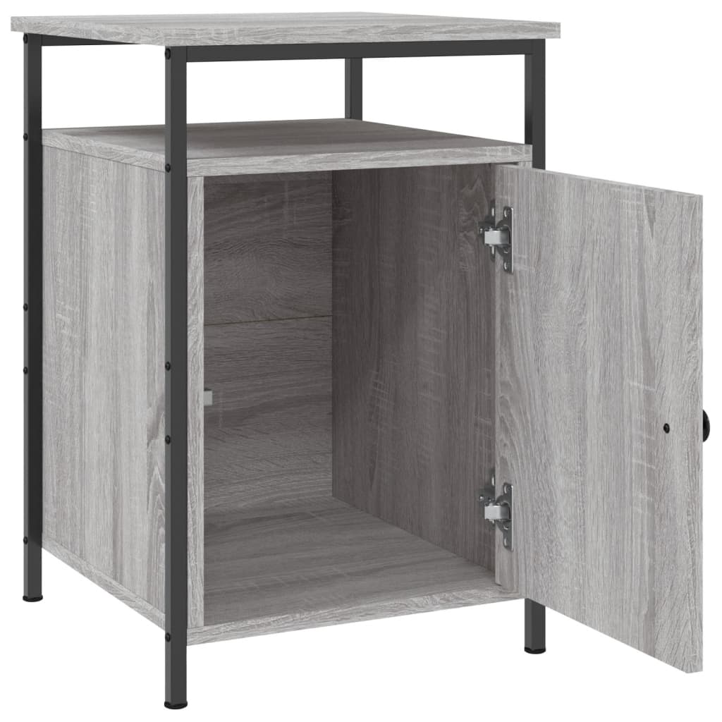 Nachtkastjes 2 st 40x42x60 cm bewerkt hout grijs sonoma eiken Nachtkastjes | Creëer jouw Trendy Thuis | Gratis bezorgd & Retour | Trendy.nl