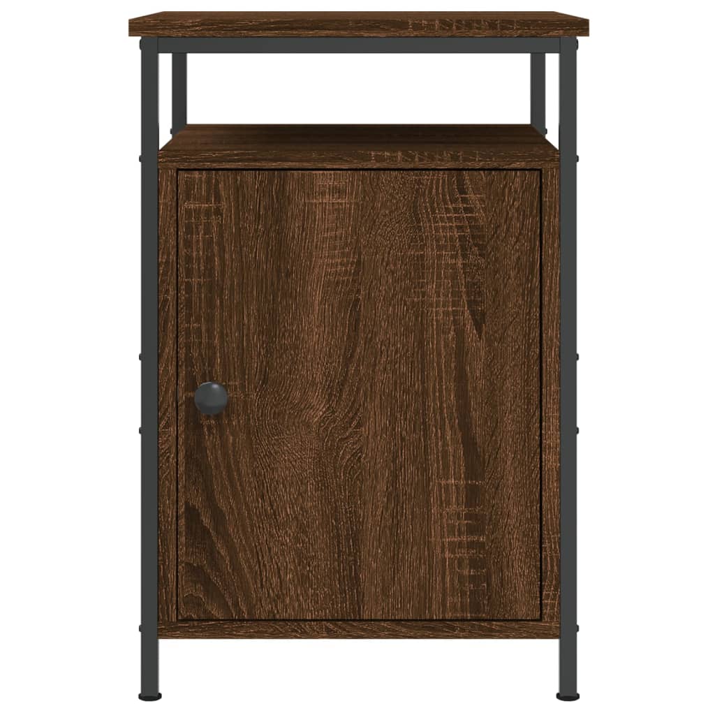 Nachtkastjes 2 st 40x42x60 cm bewerkt hout bruin eikenkleur Nachtkastjes | Creëer jouw Trendy Thuis | Gratis bezorgd & Retour | Trendy.nl