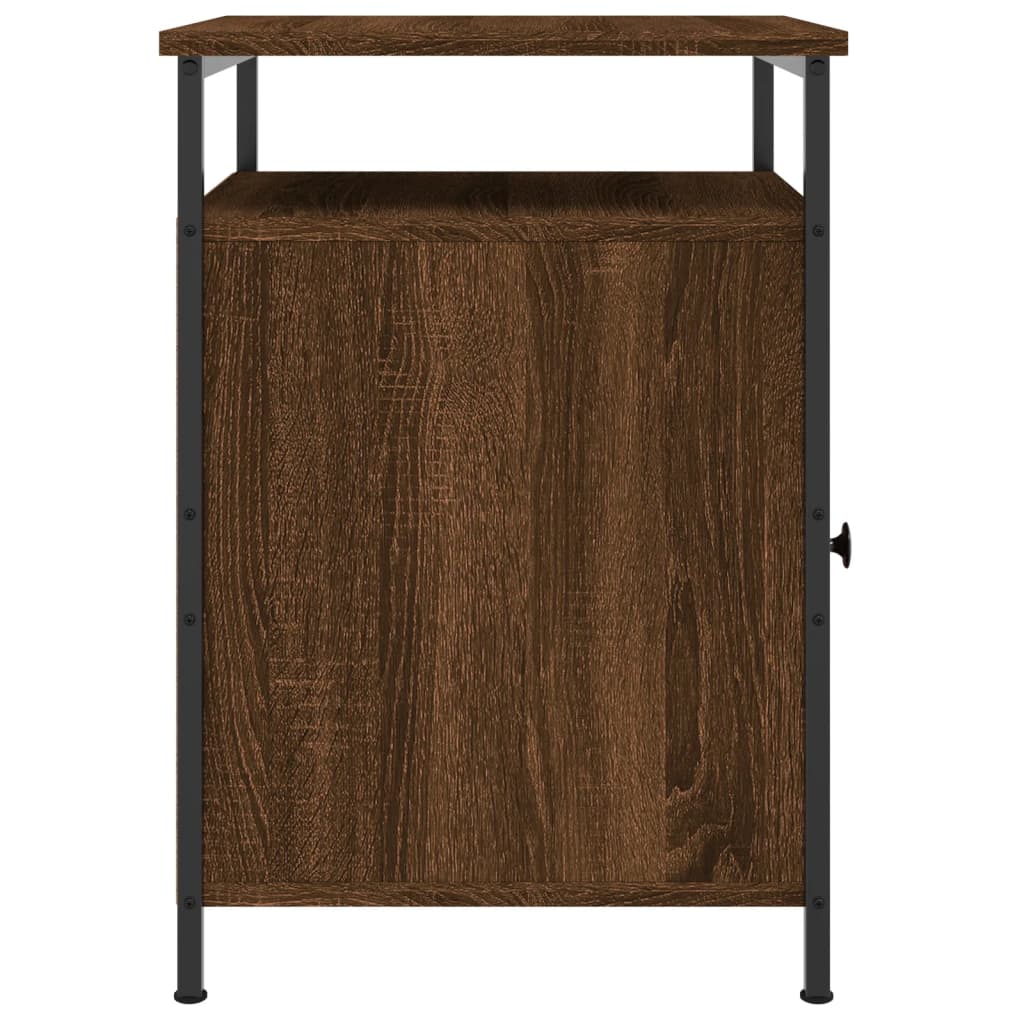 Nachtkastjes 2 st 40x42x60 cm bewerkt hout bruin eikenkleur Nachtkastjes | Creëer jouw Trendy Thuis | Gratis bezorgd & Retour | Trendy.nl