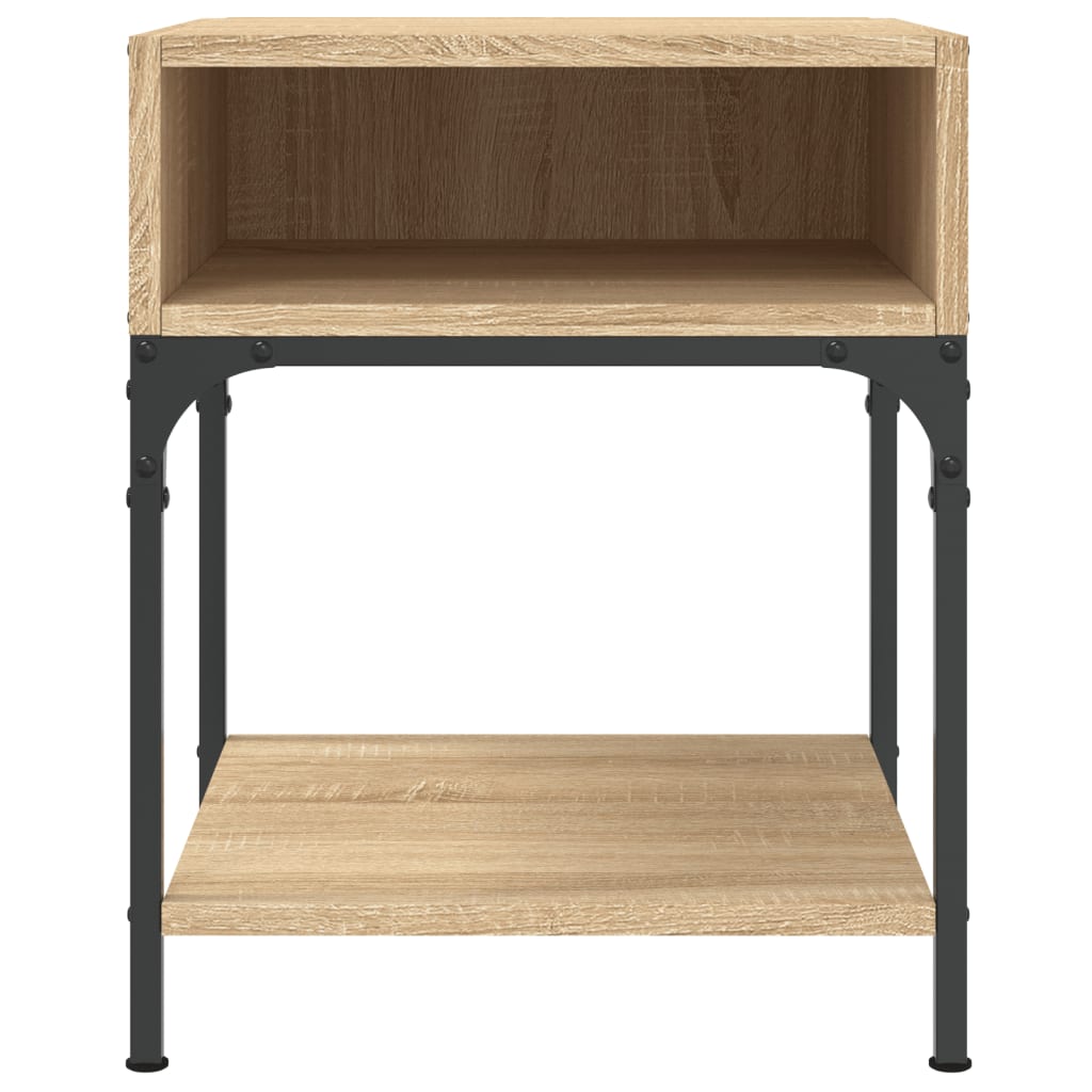 Nachtkastjes 2 st 40x41x50 cm bewerkt hout sonoma eikenkleurig Nachtkastjes | Creëer jouw Trendy Thuis | Gratis bezorgd & Retour | Trendy.nl