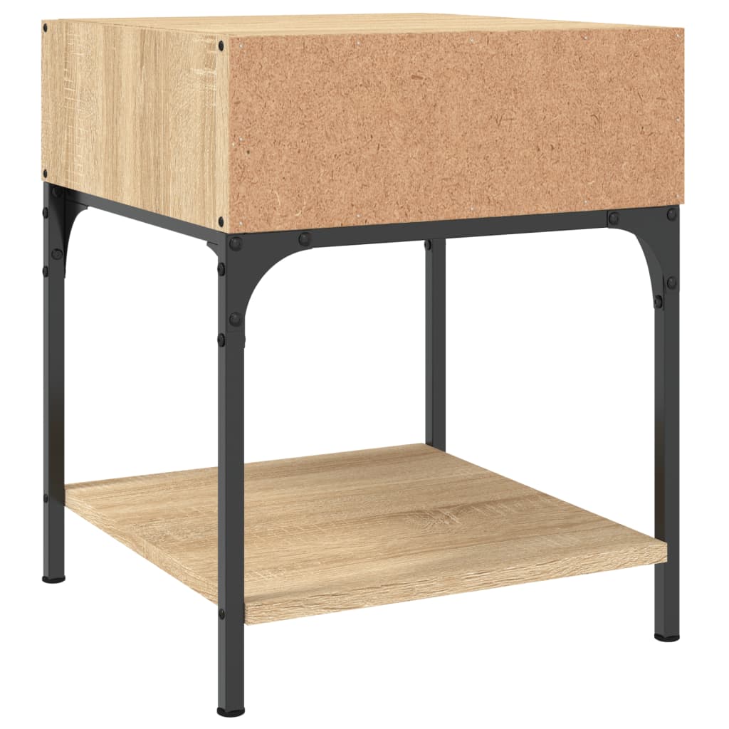 Nachtkastjes 2 st 40x41x50 cm bewerkt hout sonoma eikenkleurig Nachtkastjes | Creëer jouw Trendy Thuis | Gratis bezorgd & Retour | Trendy.nl