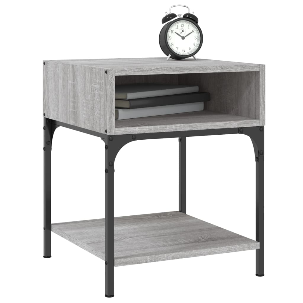 Nachtkastjes 2 st 40x41x50 cm bewerkt hout grijs sonoma eiken Nachtkastjes | Creëer jouw Trendy Thuis | Gratis bezorgd & Retour | Trendy.nl