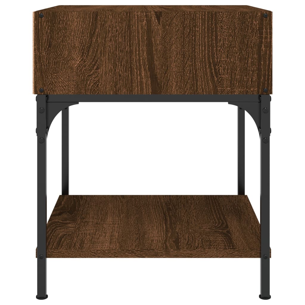 Nachtkastjes 2 st 40x41x50 cm bewerkt hout bruin eikenkleur Nachtkastjes | Creëer jouw Trendy Thuis | Gratis bezorgd & Retour | Trendy.nl