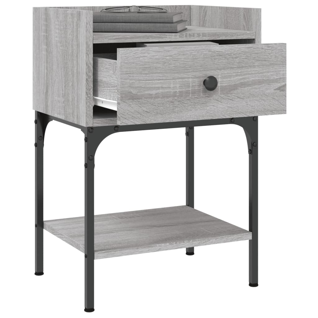 Nachtkastjes 2 st 40,5x31x60 cm bewerkt hout grijs sonoma eiken Nachtkastjes | Creëer jouw Trendy Thuis | Gratis bezorgd & Retour | Trendy.nl