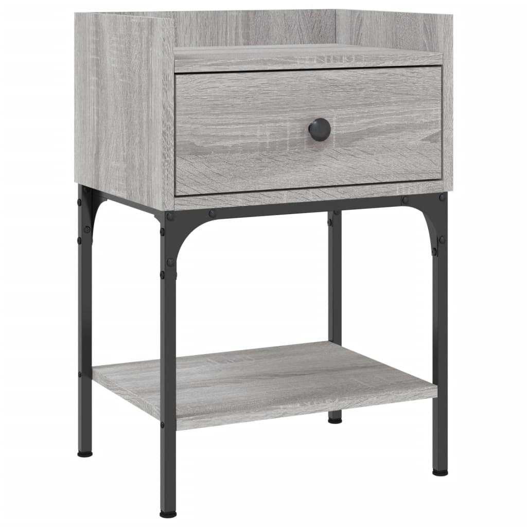 Nachtkastjes 2 st 40,5x31x60 cm bewerkt hout grijs sonoma eiken Nachtkastjes | Creëer jouw Trendy Thuis | Gratis bezorgd & Retour | Trendy.nl