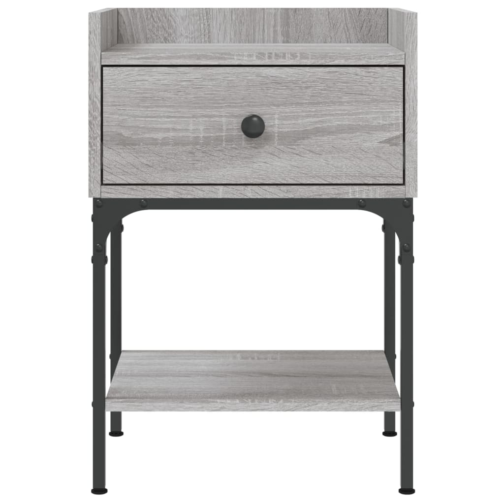 Nachtkastjes 2 st 40,5x31x60 cm bewerkt hout grijs sonoma eiken Nachtkastjes | Creëer jouw Trendy Thuis | Gratis bezorgd & Retour | Trendy.nl