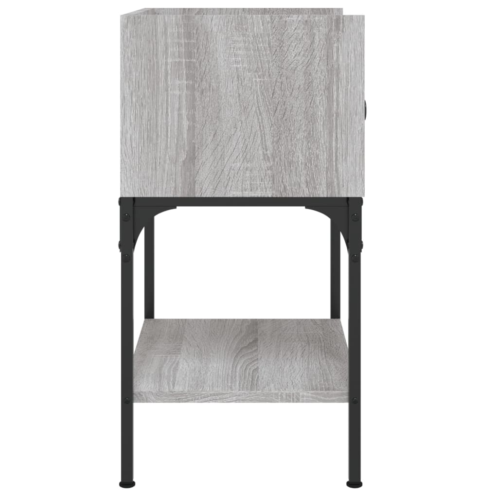 Nachtkastjes 2 st 40,5x31x60 cm bewerkt hout grijs sonoma eiken Nachtkastjes | Creëer jouw Trendy Thuis | Gratis bezorgd & Retour | Trendy.nl