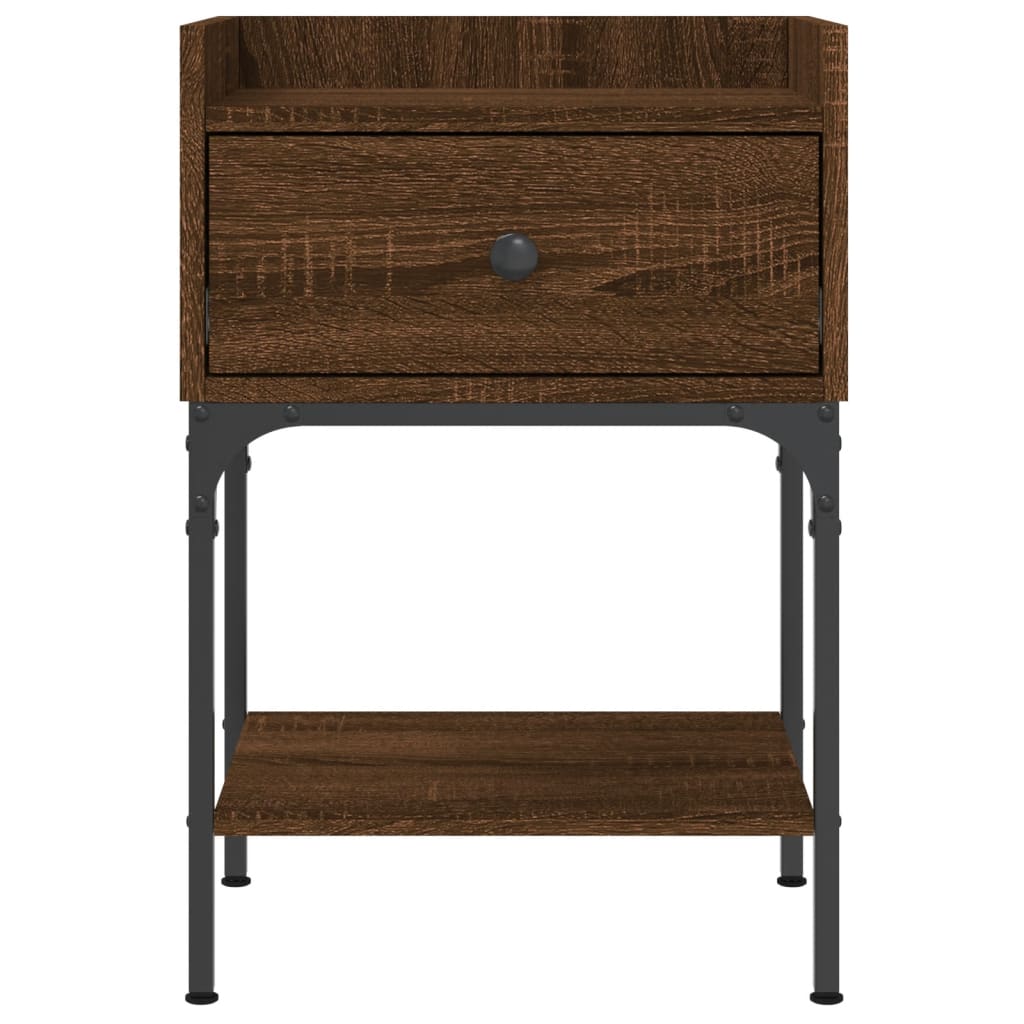 Nachtkastjes 2 st 40,5x31x60 cm bewerkt hout bruin eikenkleur Nachtkastjes | Creëer jouw Trendy Thuis | Gratis bezorgd & Retour | Trendy.nl