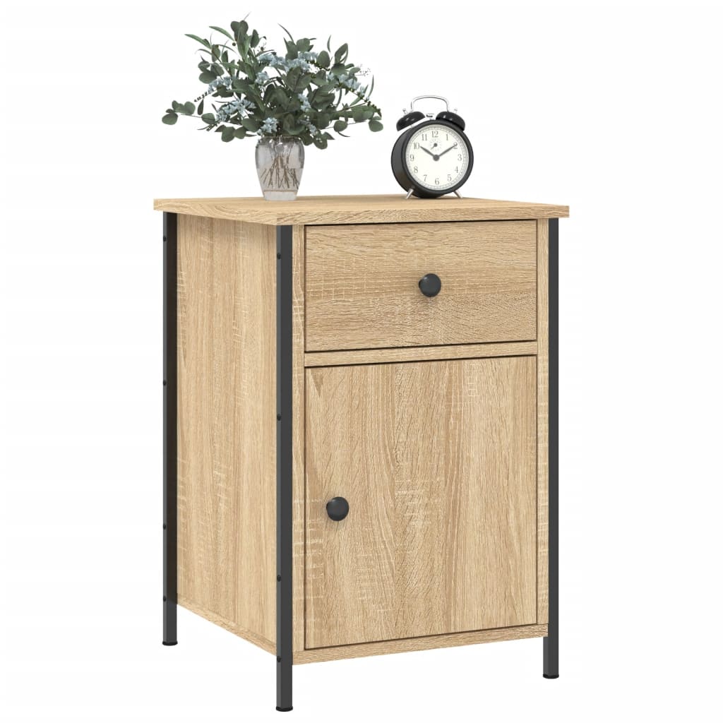 Nachtkastjes 2 st 40x42x60 cm bewerkt hout sonoma eikenkleurig Nachtkastjes | Creëer jouw Trendy Thuis | Gratis bezorgd & Retour | Trendy.nl