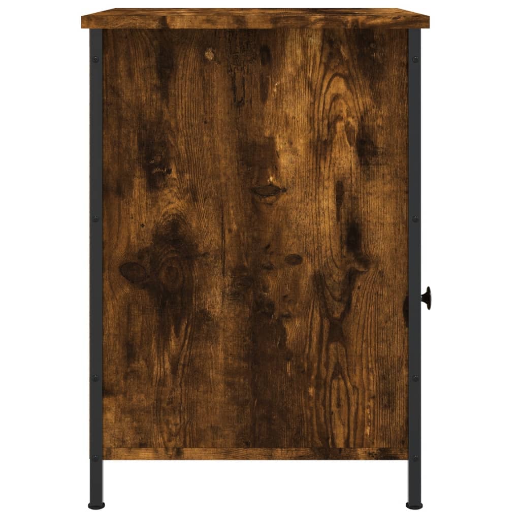 Nachtkastje 40x42x60 cm bewerkt hout gerookt eikenkleurig Nachtkastjes | Creëer jouw Trendy Thuis | Gratis bezorgd & Retour | Trendy.nl