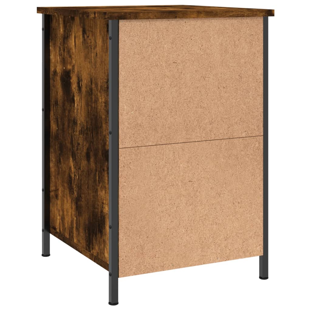 Nachtkastje 40x42x60 cm bewerkt hout gerookt eikenkleurig Nachtkastjes | Creëer jouw Trendy Thuis | Gratis bezorgd & Retour | Trendy.nl