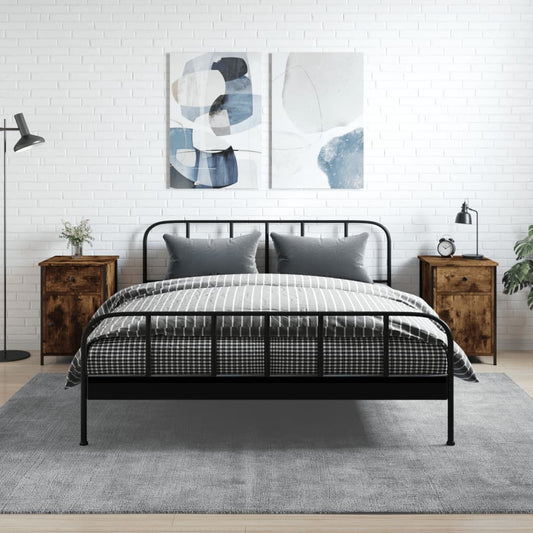 Nachtkastjes 2 st 40x42x60 cm bewerkt hout gerookt eikenkleurig Nachtkastjes | Creëer jouw Trendy Thuis | Gratis bezorgd & Retour | Trendy.nl