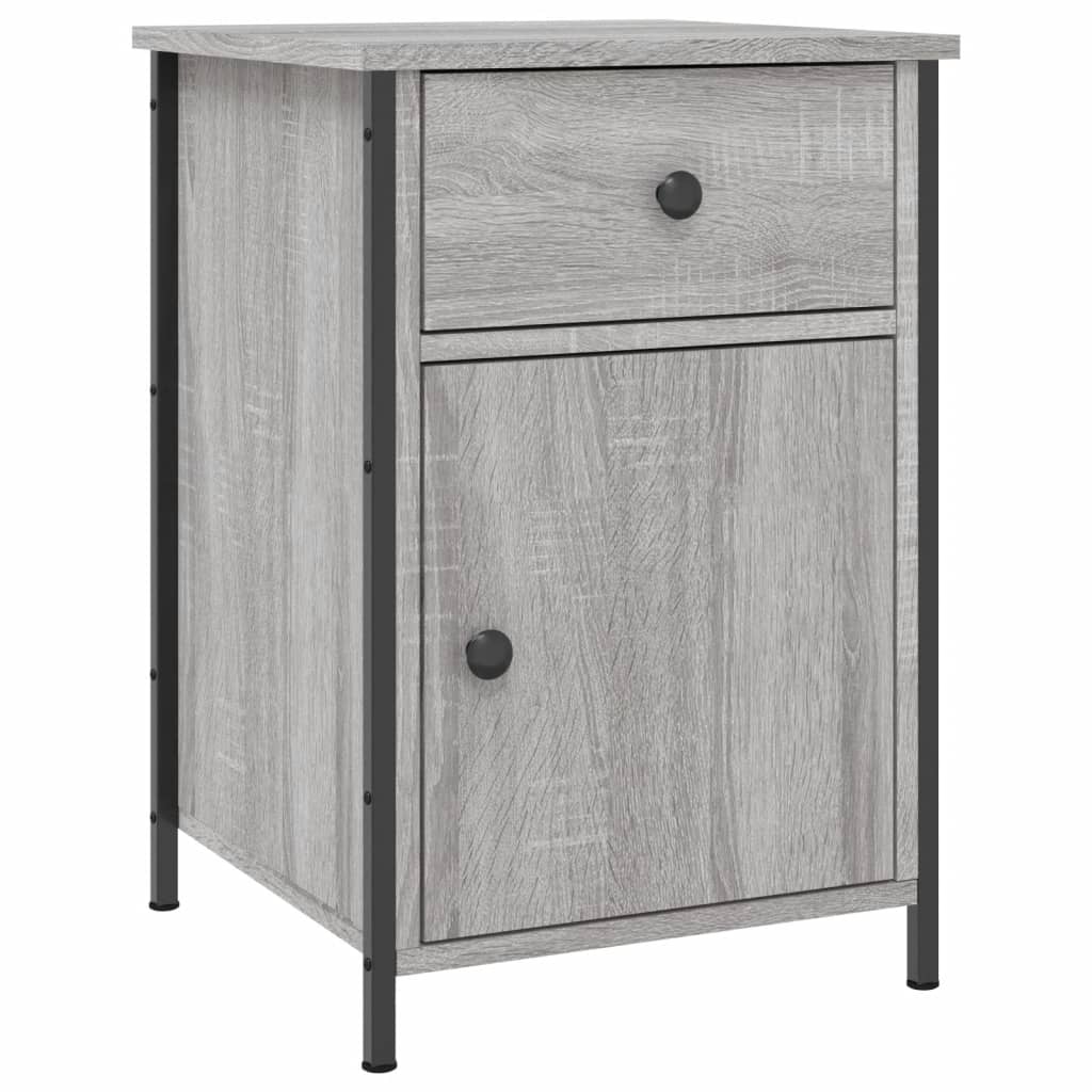 Nachtkastjes 2 st 40x42x60 cm bewerkt hout grijs sonoma eiken Nachtkastjes | Creëer jouw Trendy Thuis | Gratis bezorgd & Retour | Trendy.nl