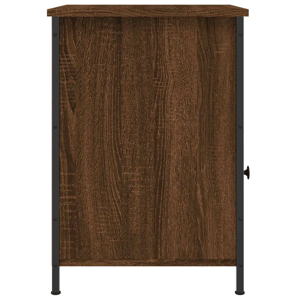 Nachtkastje 40x42x60 cm bewerkt hout bruin eikenkleur Nachtkastjes | Creëer jouw Trendy Thuis | Gratis bezorgd & Retour | Trendy.nl