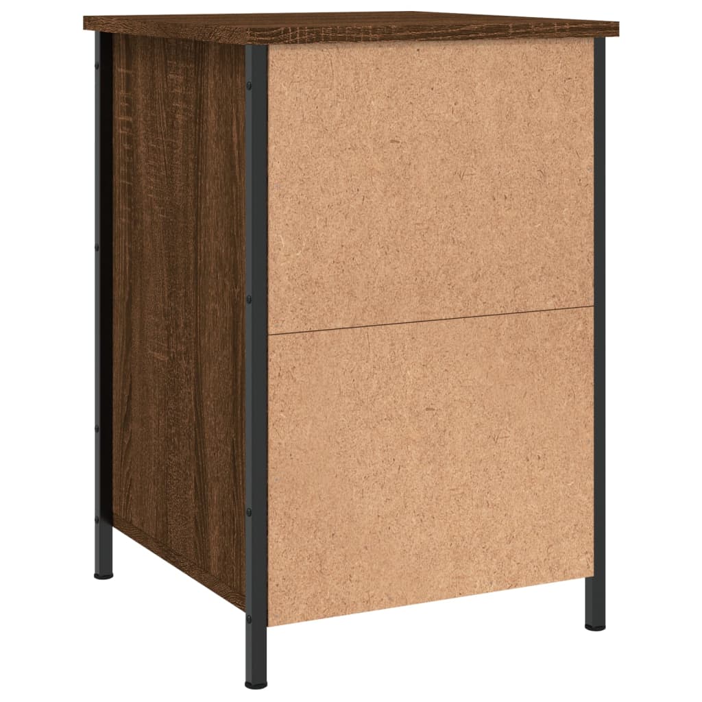 Nachtkastje 40x42x60 cm bewerkt hout bruin eikenkleur Nachtkastjes | Creëer jouw Trendy Thuis | Gratis bezorgd & Retour | Trendy.nl