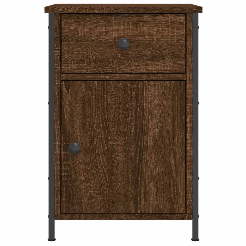 Nachtkastjes 2 st 40x42x60 cm bewerkt hout bruin eikenkleur Nachtkastjes | Creëer jouw Trendy Thuis | Gratis bezorgd & Retour | Trendy.nl