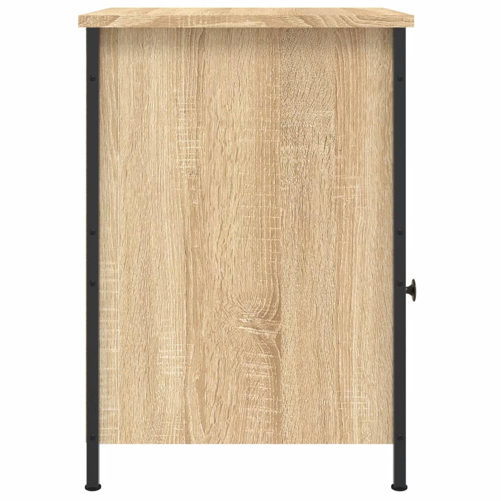 Nachtkastje 40x42x60 cm bewerkt hout sonoma eikenkleurig Nachtkastjes | Creëer jouw Trendy Thuis | Gratis bezorgd & Retour | Trendy.nl