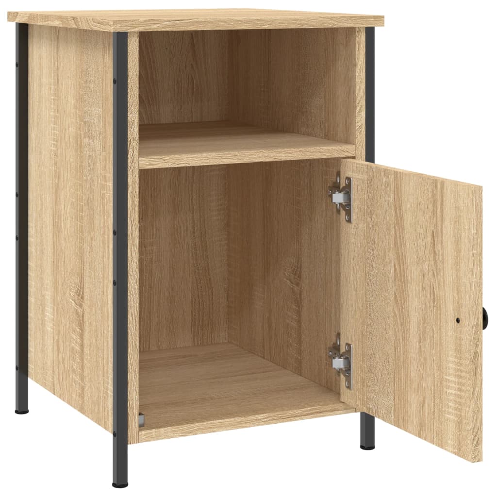 Nachtkastjes 2 st 40x42x60 cm bewerkt hout sonoma eikenkleurig Nachtkastjes | Creëer jouw Trendy Thuis | Gratis bezorgd & Retour | Trendy.nl