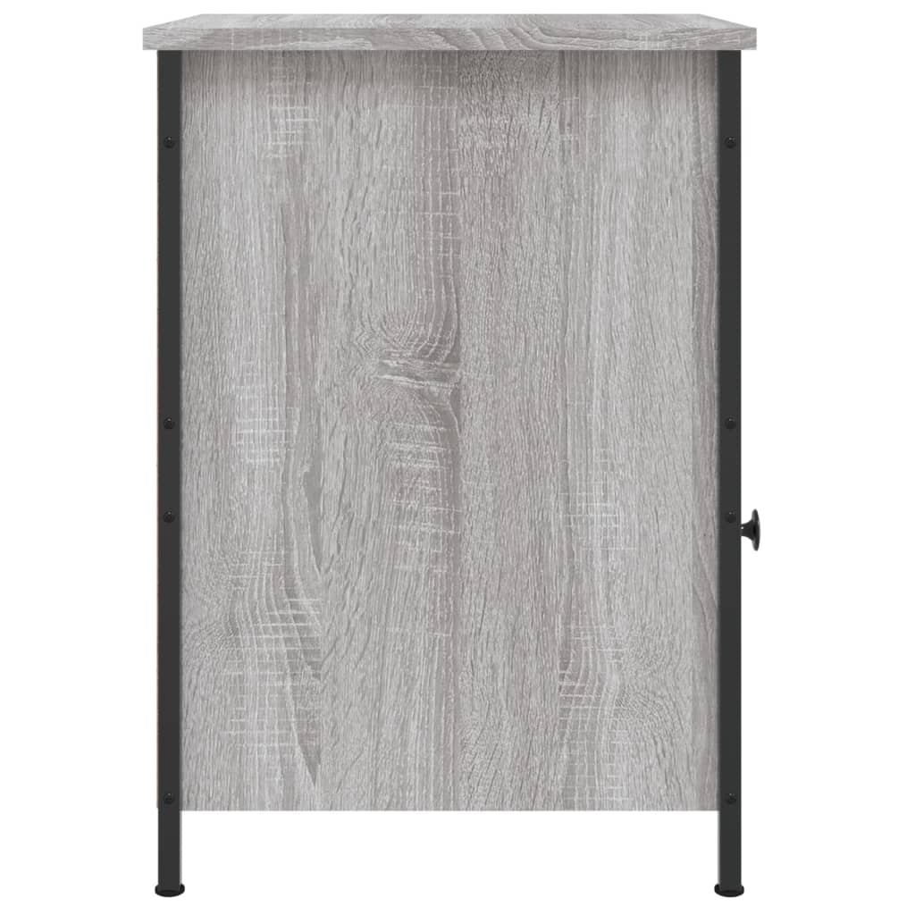 Nachtkastje 40x42x60 cm bewerkt hout grijs sonoma eikenkleurig Nachtkastjes | Creëer jouw Trendy Thuis | Gratis bezorgd & Retour | Trendy.nl