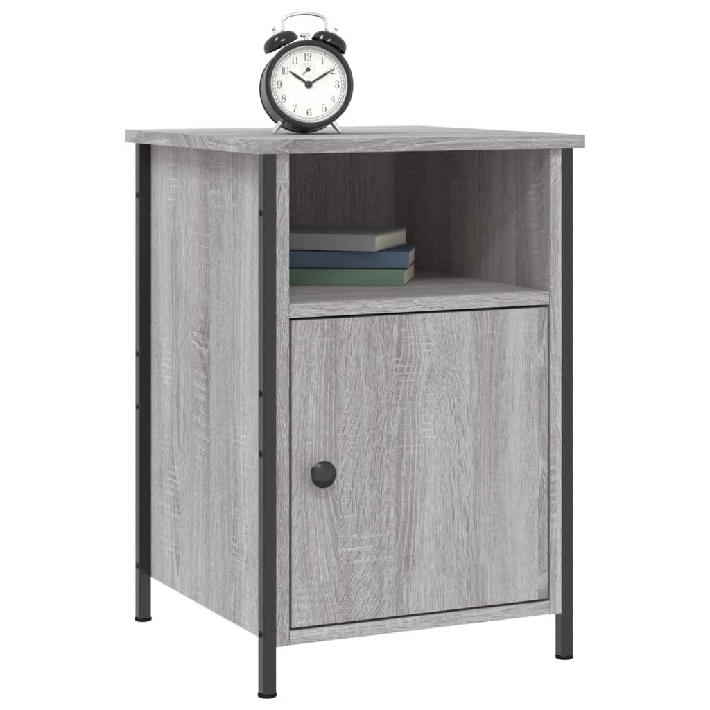 Nachtkastjes 2 st 40x42x60 cm bewerkt hout grijs sonoma eiken Nachtkastjes | Creëer jouw Trendy Thuis | Gratis bezorgd & Retour | Trendy.nl