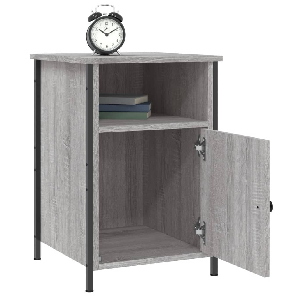 Nachtkastjes 2 st 40x42x60 cm bewerkt hout grijs sonoma eiken Nachtkastjes | Creëer jouw Trendy Thuis | Gratis bezorgd & Retour | Trendy.nl