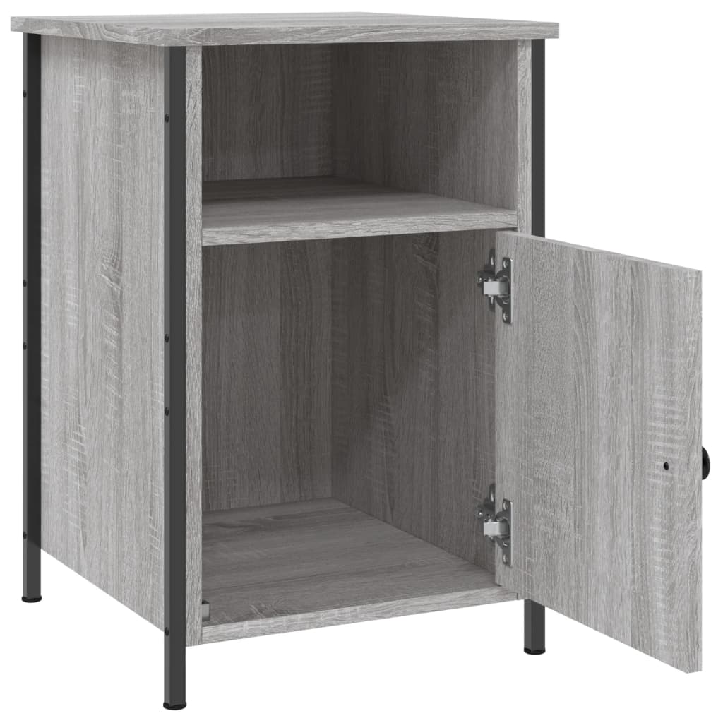 Nachtkastjes 2 st 40x42x60 cm bewerkt hout grijs sonoma eiken Nachtkastjes | Creëer jouw Trendy Thuis | Gratis bezorgd & Retour | Trendy.nl