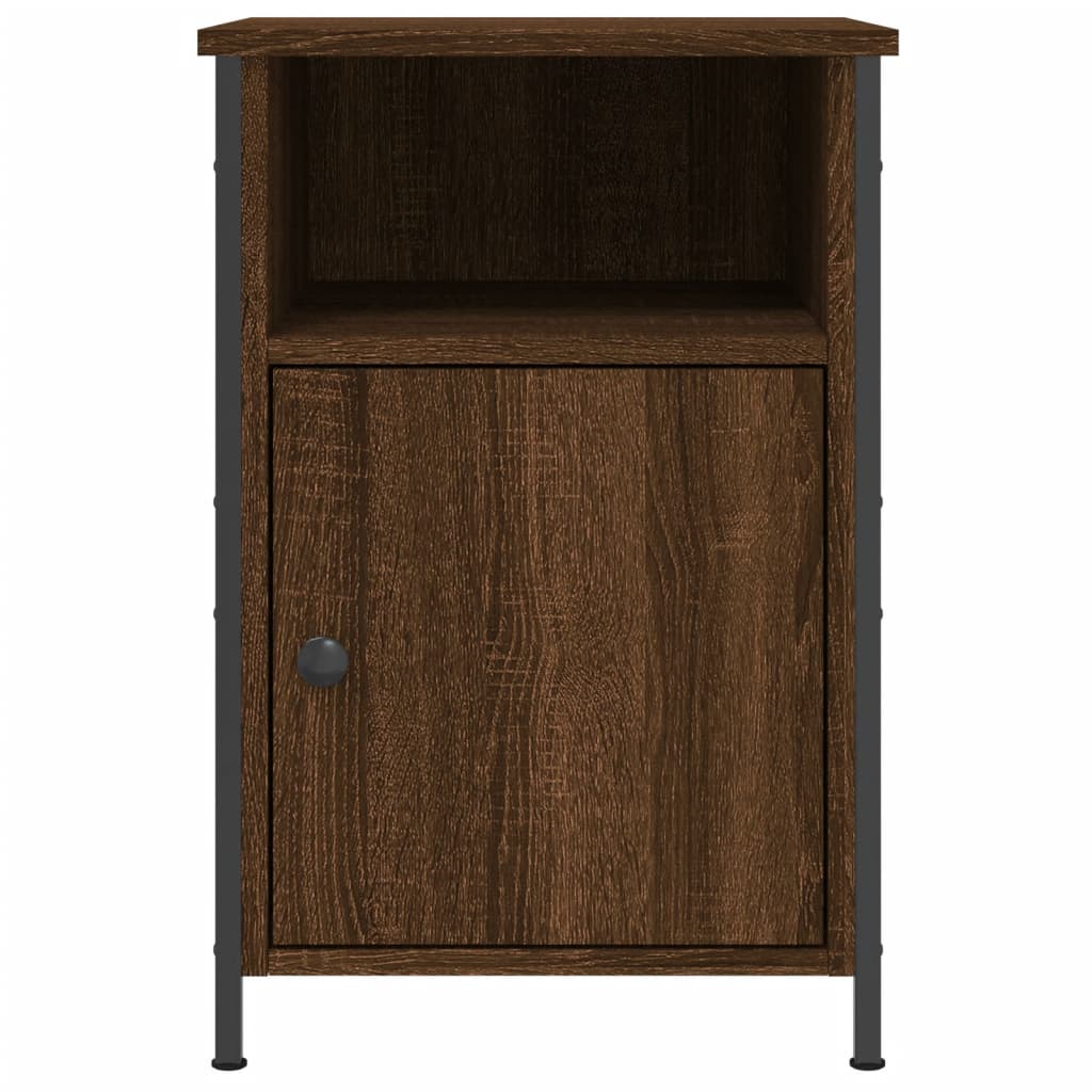 Nachtkastje 40x42x60 cm bewerkt hout bruin eikenkleur Nachtkastjes | Creëer jouw Trendy Thuis | Gratis bezorgd & Retour | Trendy.nl