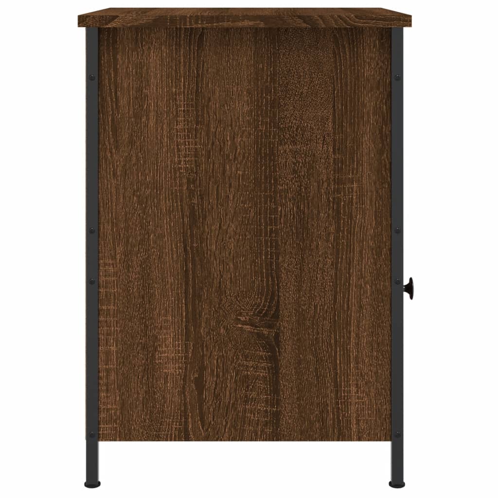 Nachtkastje 40x42x60 cm bewerkt hout bruin eikenkleur Nachtkastjes | Creëer jouw Trendy Thuis | Gratis bezorgd & Retour | Trendy.nl