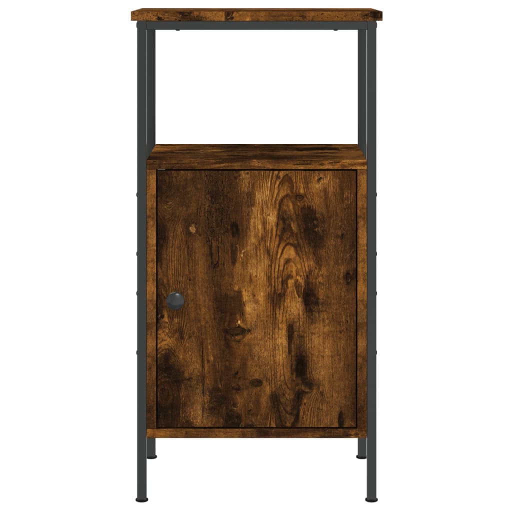 Nachtkastje 41x31x80 cm bewerkt hout gerookt eikenkleurig Nachtkastjes | Creëer jouw Trendy Thuis | Gratis bezorgd & Retour | Trendy.nl