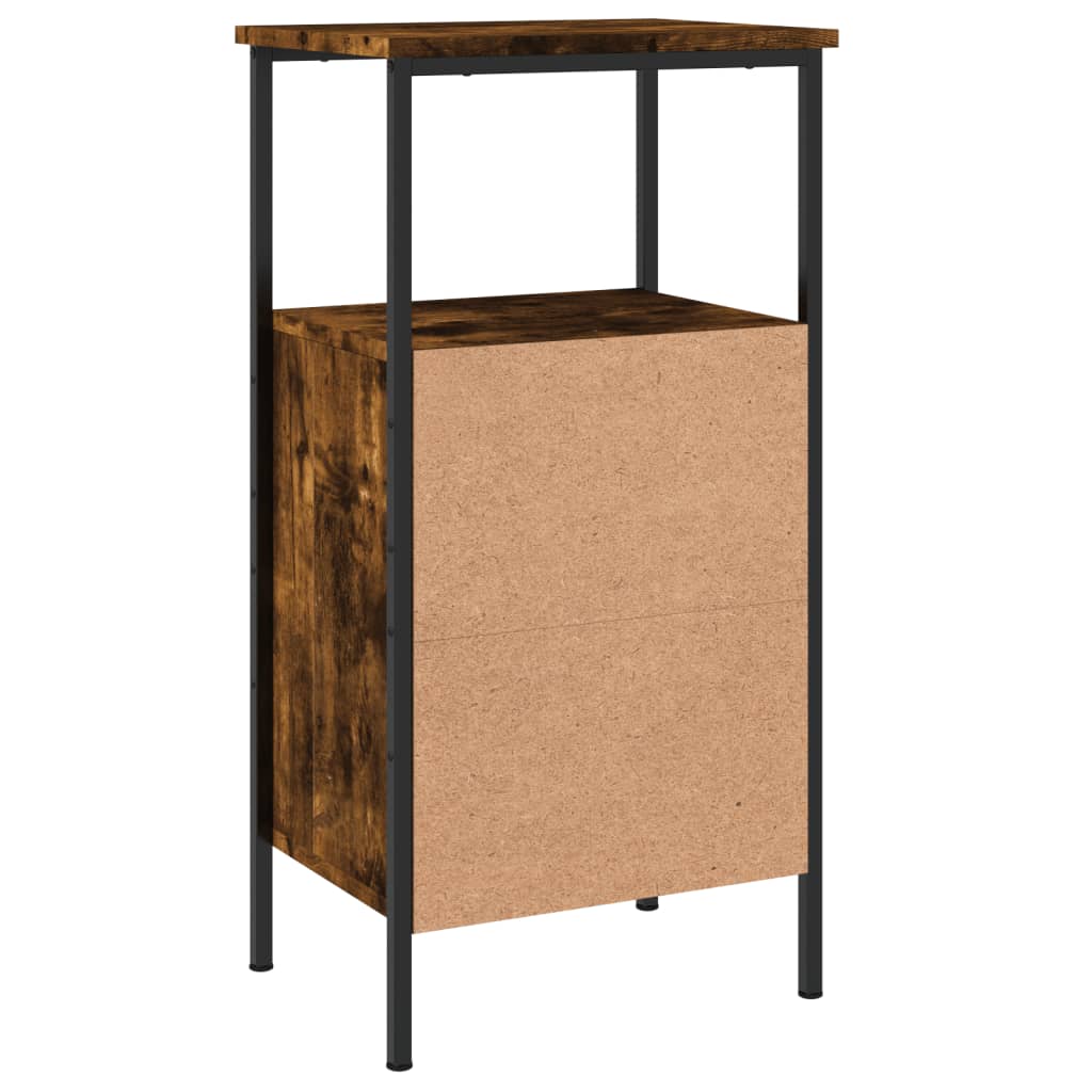 Nachtkastje 41x31x80 cm bewerkt hout gerookt eikenkleurig Nachtkastjes | Creëer jouw Trendy Thuis | Gratis bezorgd & Retour | Trendy.nl