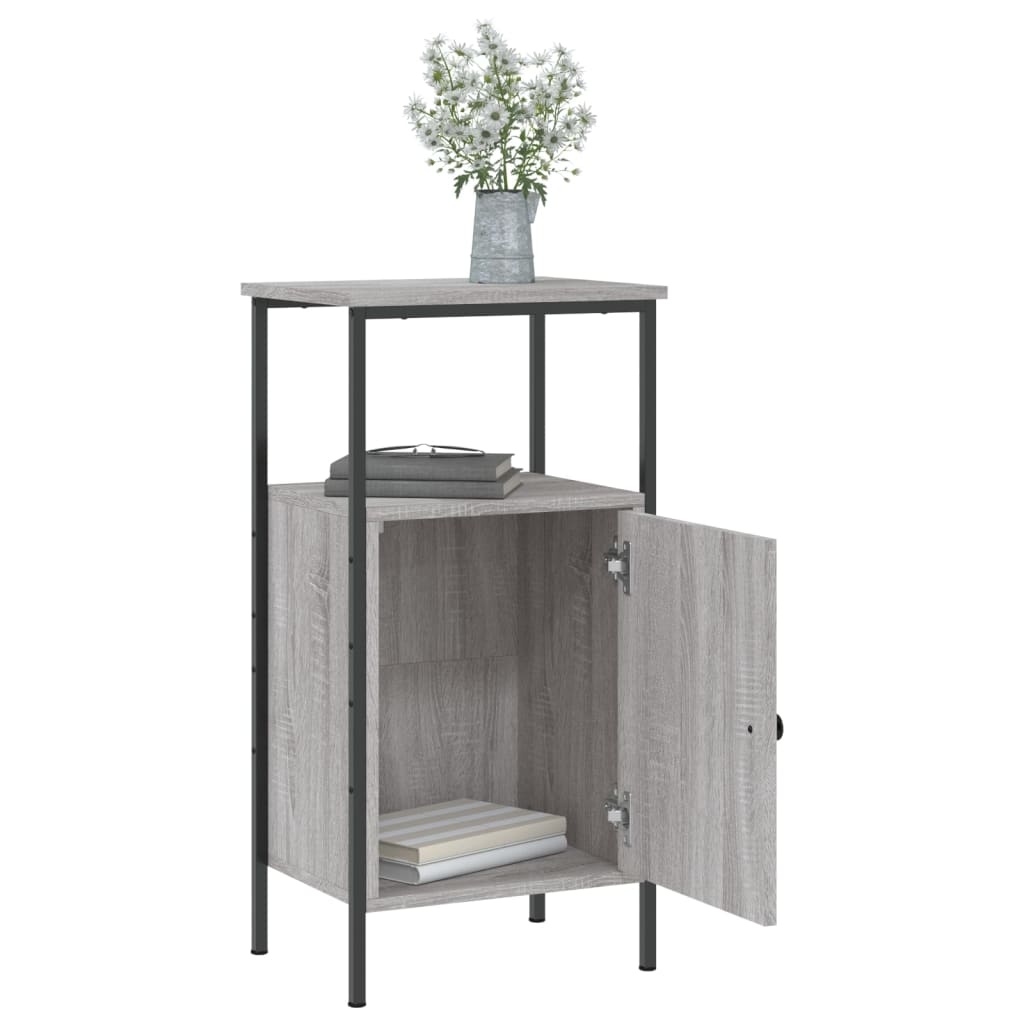 Nachtkastjes 2 st 41x31x80 cm bewerkt hout grijs sonoma eiken Nachtkastjes | Creëer jouw Trendy Thuis | Gratis bezorgd & Retour | Trendy.nl