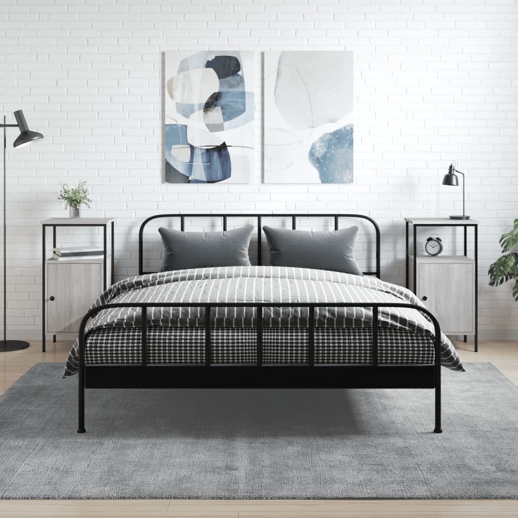 Nachtkastjes 2 st 41x31x80 cm bewerkt hout grijs sonoma eiken Nachtkastjes | Creëer jouw Trendy Thuis | Gratis bezorgd & Retour | Trendy.nl