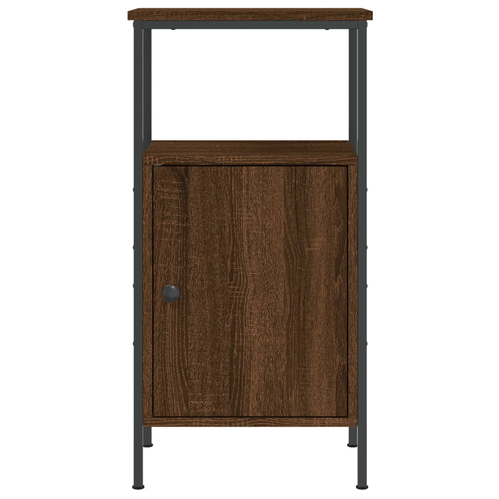 Nachtkastje 41x31x80 cm bewerkt hout bruin eikenkleur Nachtkastjes | Creëer jouw Trendy Thuis | Gratis bezorgd & Retour | Trendy.nl