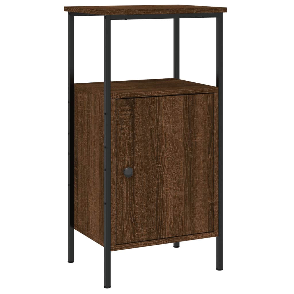 Nachtkastjes 2 st 41x31x80 cm bewerkt hout bruin eikenkleur Nachtkastjes | Creëer jouw Trendy Thuis | Gratis bezorgd & Retour | Trendy.nl