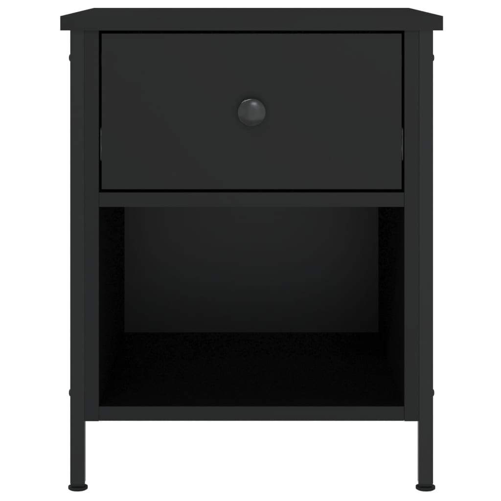 Nachtkastjes 2 st 40x42x50 cm bewerkt hout zwart Nachtkastjes | Creëer jouw Trendy Thuis | Gratis bezorgd & Retour | Trendy.nl