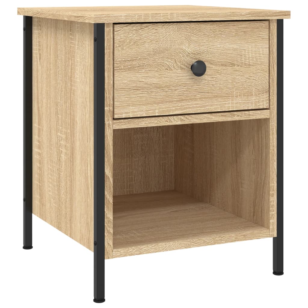 Nachtkastjes 2 st 40x42x50 cm bewerkt hout sonoma eikenkleurig Nachtkastjes | Creëer jouw Trendy Thuis | Gratis bezorgd & Retour | Trendy.nl